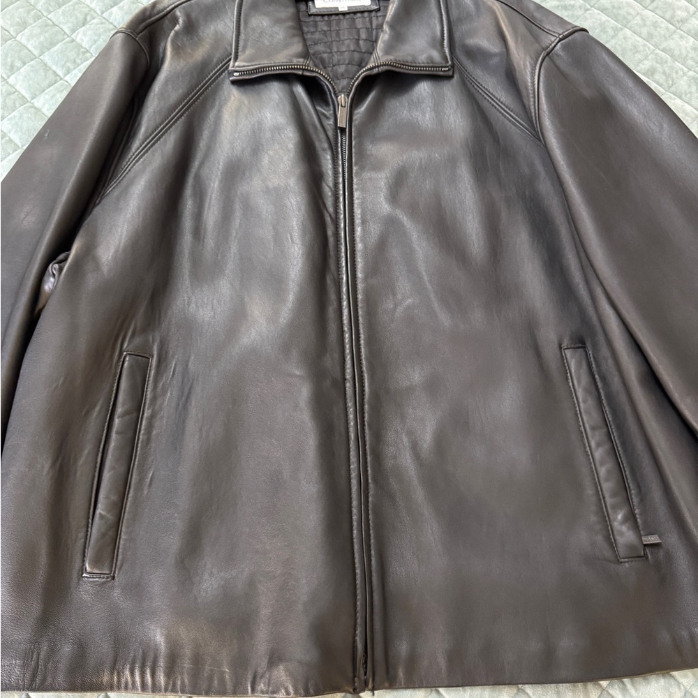 Men's Black Genuine Leather Jacket